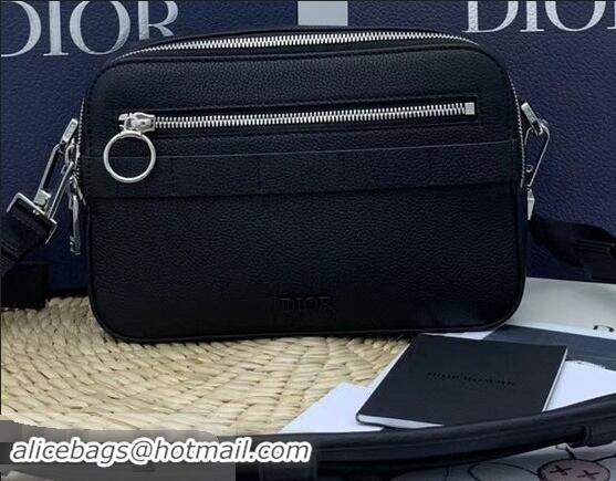 Perfect Discount Dior Safari Grained Calfskin Messenger Bag CD96216 Black 2019