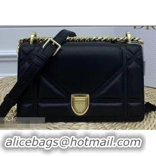 Unique Grade Dior Lambskin Diorama Small Bag CD96219 Black/Gold 2019