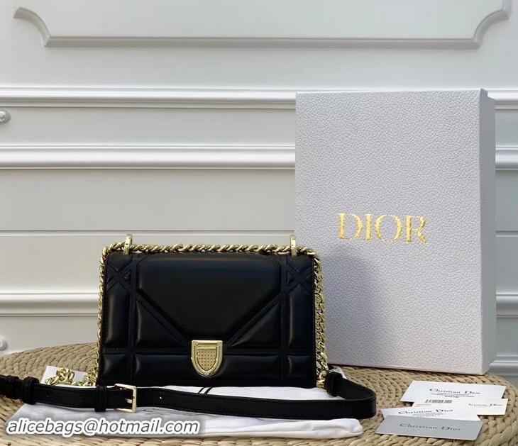 Unique Grade Dior Lambskin Diorama Small Bag CD96219 Black/Gold 2019