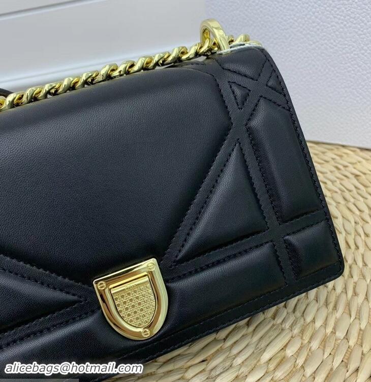 Unique Grade Dior Lambskin Diorama Small Bag CD96219 Black/Gold 2019