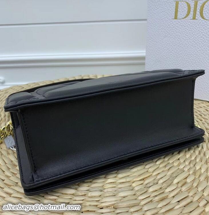 Unique Grade Dior Lambskin Diorama Small Bag CD96219 Black/Gold 2019