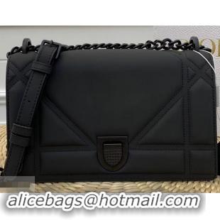 Elegant Cheap Dior Quilted Matte Calfskin Diorama Medium Bag CD96220 So Black 2019