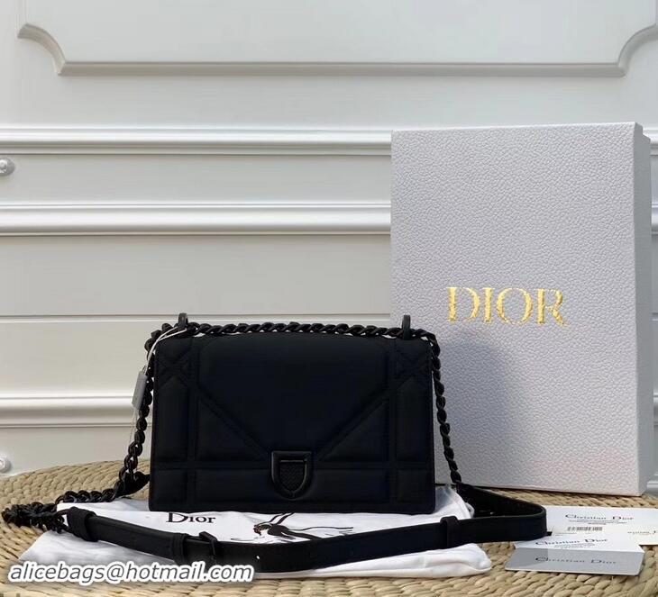 Grade Quality Dior Quilted Matte Calfskin Diorama Small Bag CD96221 So Black 2019