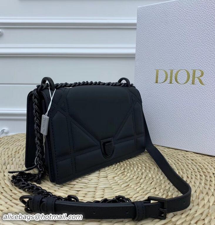 Grade Quality Dior Quilted Matte Calfskin Diorama Small Bag CD96221 So Black 2019