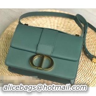 Super Quality Dior 30 Montaigne Flap Bag in Smooth Calfskin CD96701 Green and CD Clasp 2019