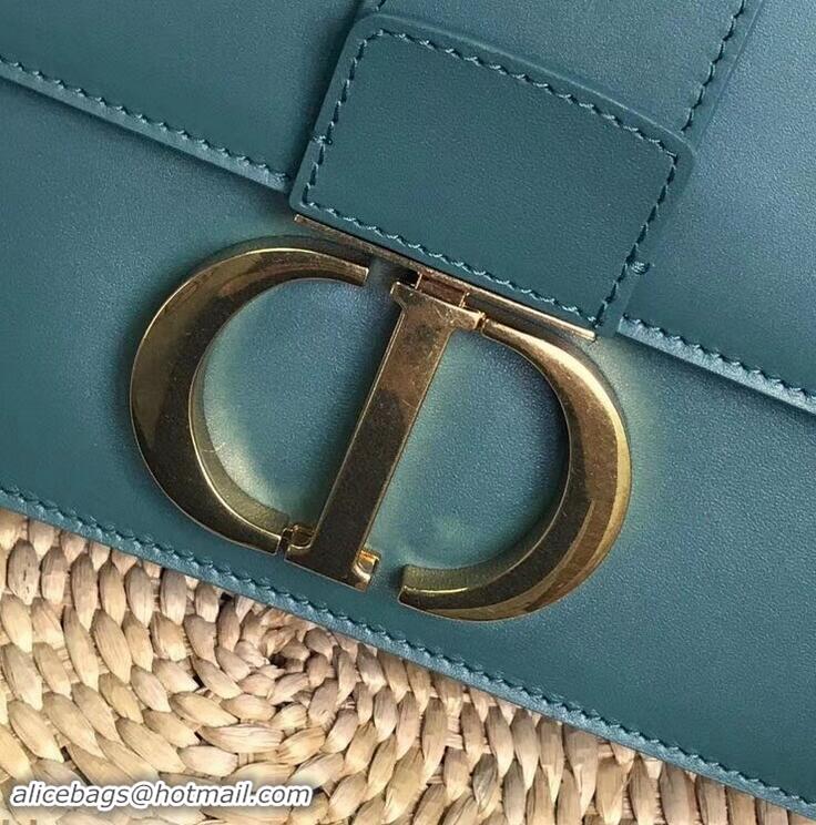 Super Quality Dior 30 Montaigne Flap Bag in Smooth Calfskin CD96701 Green and CD Clasp 2019