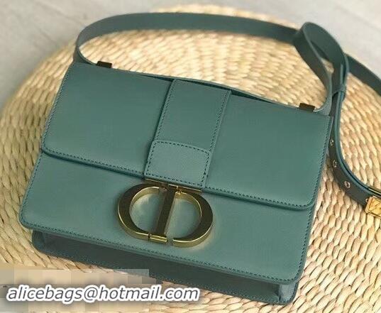 Super Quality Dior 30 Montaigne Flap Bag in Smooth Calfskin CD96701 Green and CD Clasp 2019