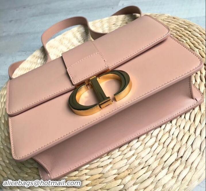 Top Quality Dior 30 Montaigne Flap Bag in Smooth Calfskin CD96701 Pale Pink and CD Clasp 2019