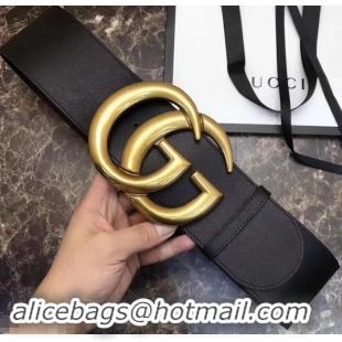 Top Grade Gucci 7cm Wide Leather Belt With Double G 906182