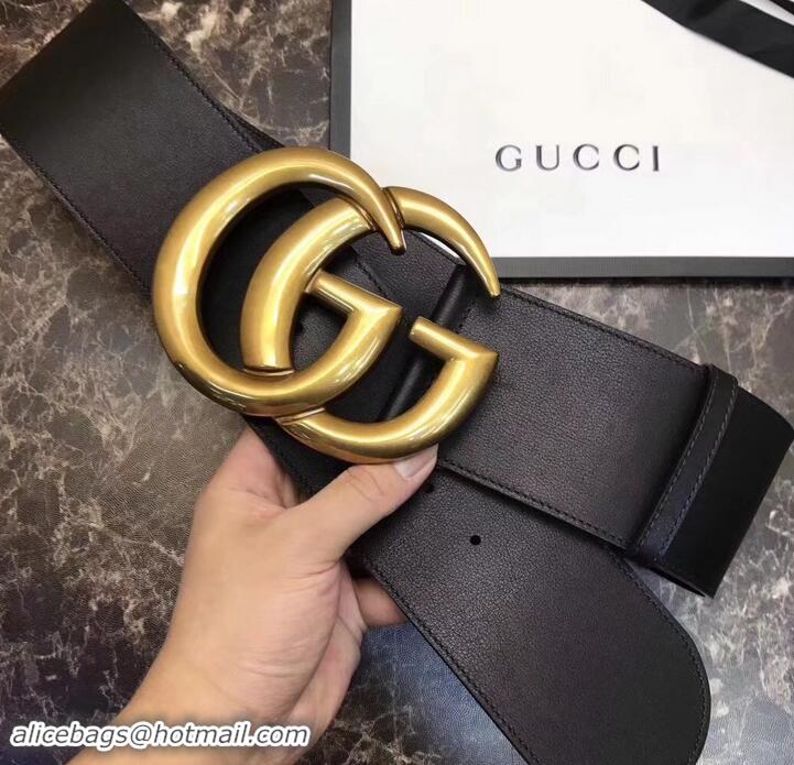 Top Grade Gucci 7cm Wide Leather Belt With Double G 906182