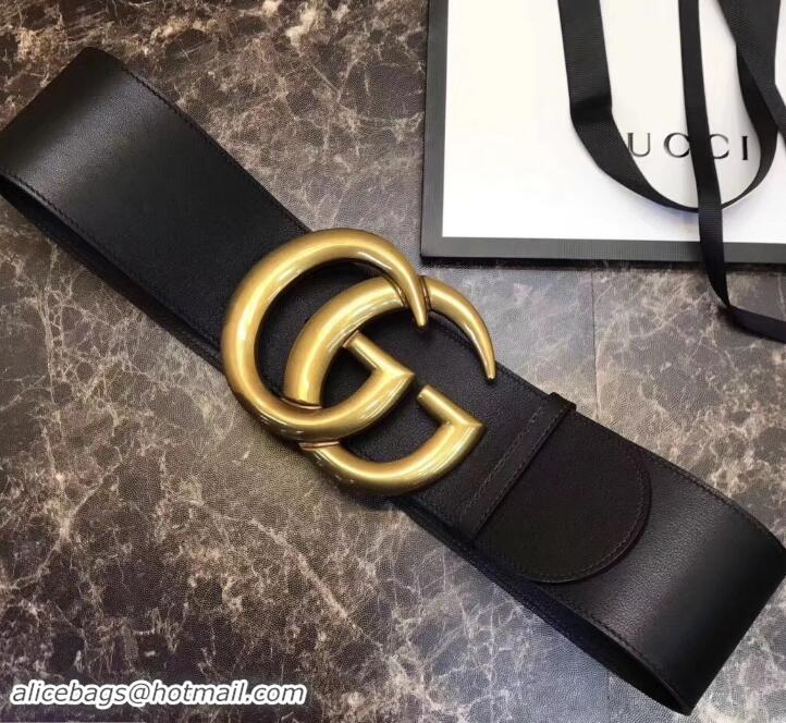 Top Grade Gucci 7cm Wide Leather Belt With Double G 906182