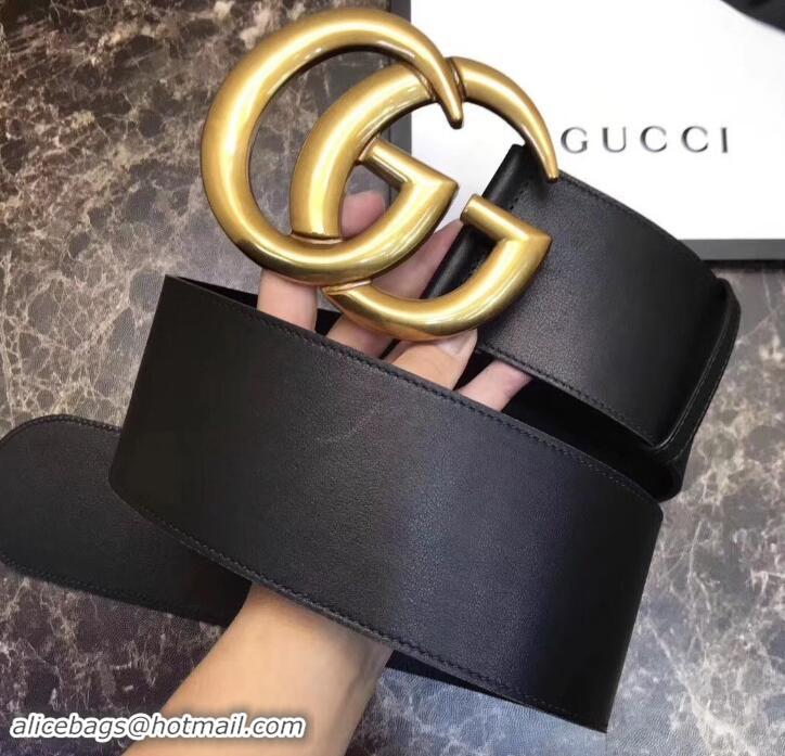 Top Grade Gucci 7cm Wide Leather Belt With Double G 906182