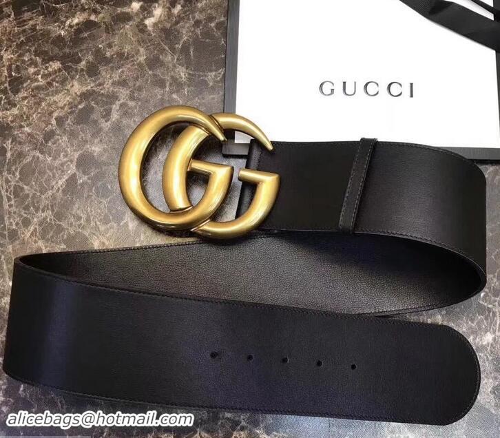 Top Grade Gucci 7cm Wide Leather Belt With Double G 906182