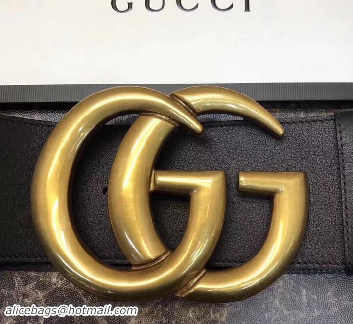 Top Grade Gucci 7cm Wide Leather Belt With Double G 906182