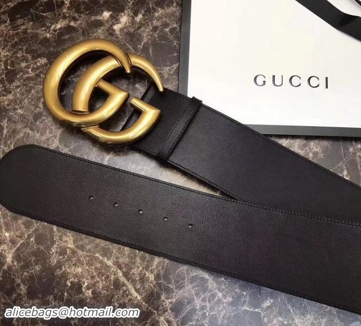 Top Grade Gucci 7cm Wide Leather Belt With Double G 906182