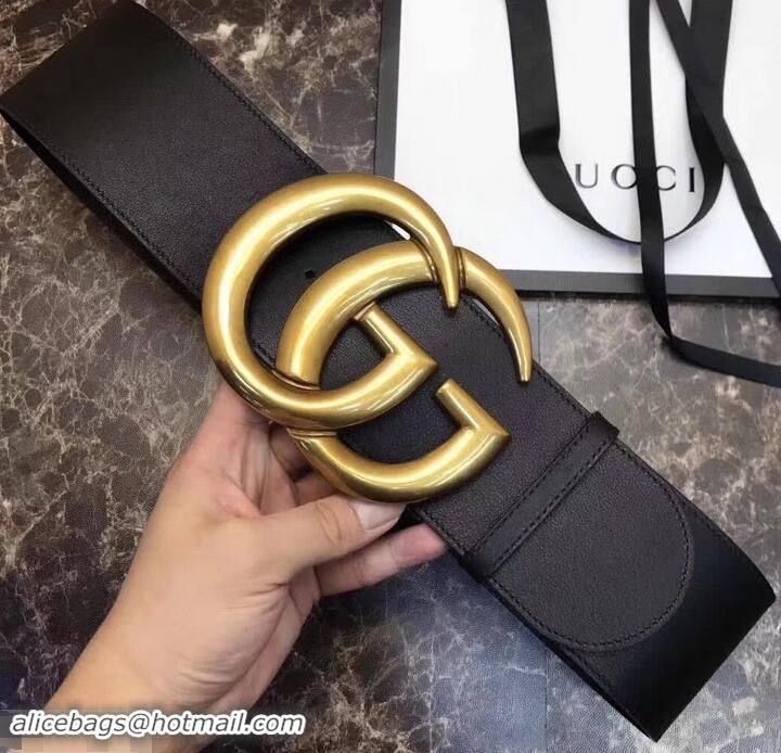 Top Grade Gucci 7cm Wide Leather Belt With Double G 906182