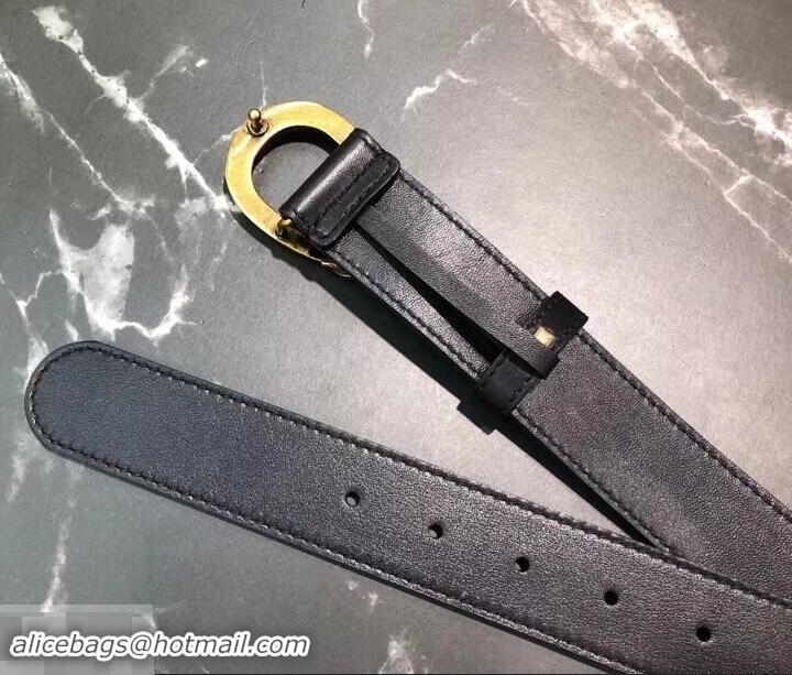 Top Quality Gucci Width 3.5cm Leather Belt Black/Gold with Dionysus Buckle 458950