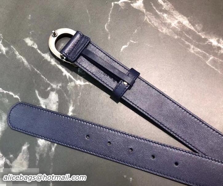 Fashion Gucci Width 3.5cm Leather Belt Navy Blue with Dionysus Stud Buckle 458959