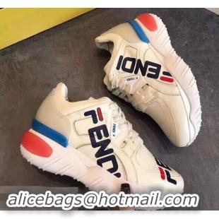 Buy Latest Fendi Mania Logo Sneakers For Women/Men F94002 White 2019