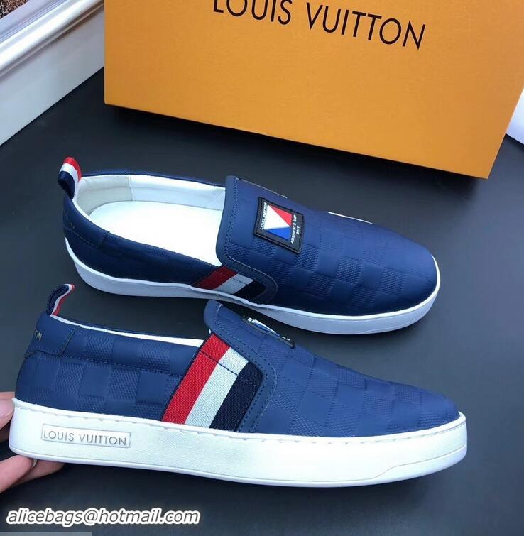 Good Price Louis Vuitton America's Cup Men's Slip On Sneakers LV96723 Blue