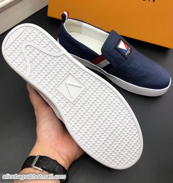 Good Price Louis Vuitton America's Cup Men's Slip On Sneakers LV96723 Blue