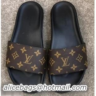 Purchase Grade Louis Vuitton Waterfront Rubber Mules LV96727 Monogram Canvas