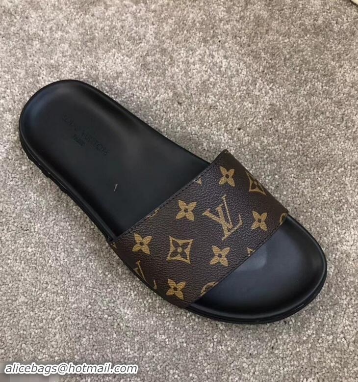 Purchase Grade Louis Vuitton Waterfront Rubber Mules LV96727 Monogram Canvas