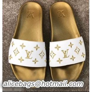 Fashion Discount Louis Vuitton Waterfront Rubber Mules Mules LV96727 Monogram Gold