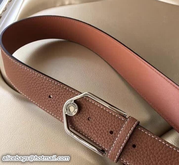 Cute Hermes Belt 38MM 619013 Brown