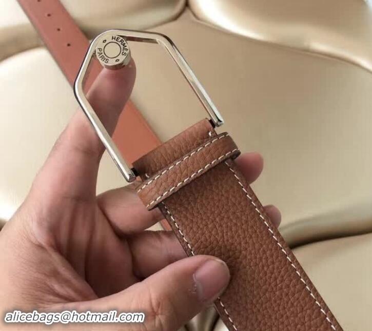 Cute Hermes Belt 38MM 619013 Brown