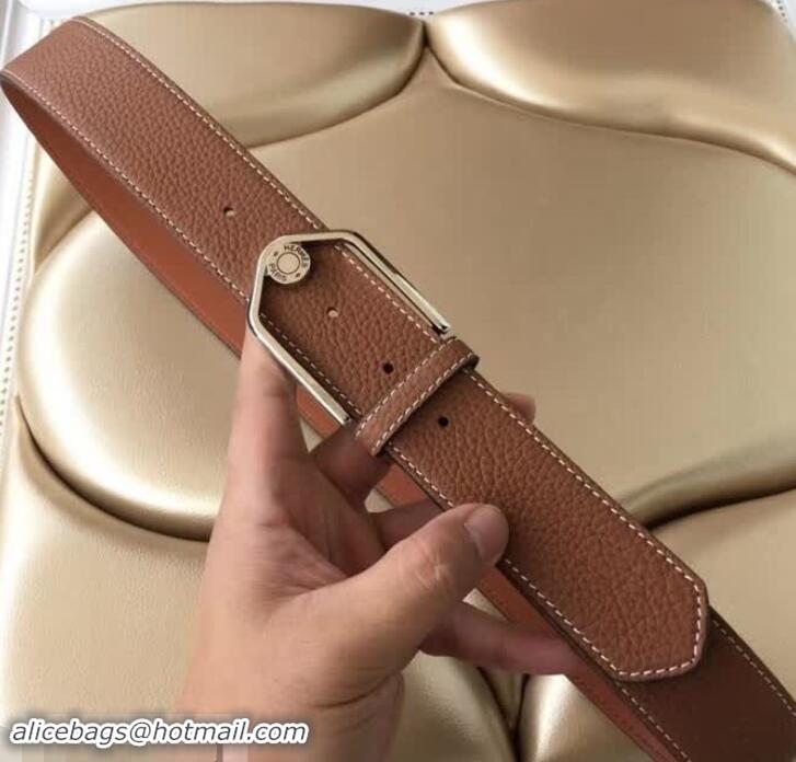 Cute Hermes Belt 38MM 619013 Brown