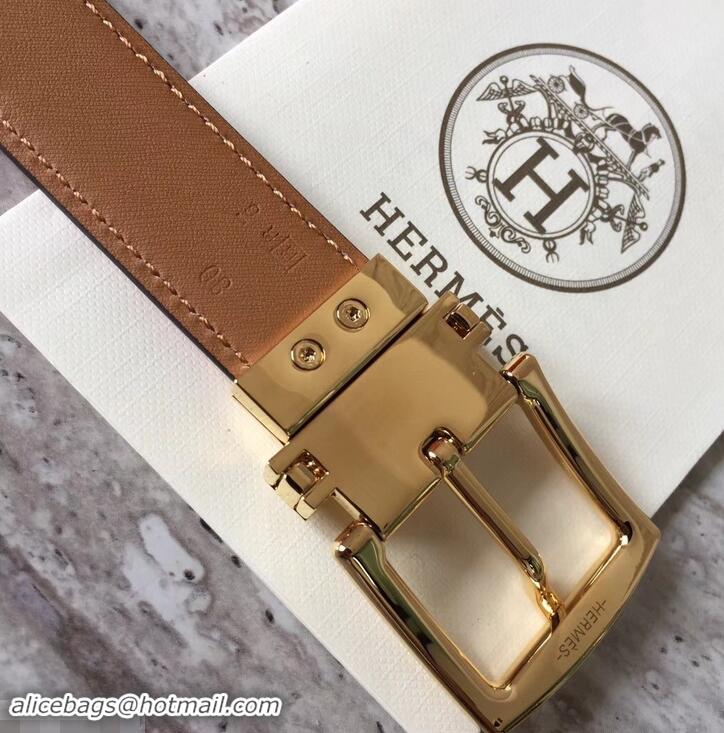 Unique Style Hermes Square Buckle Leather Belt 619016 Red/Gold