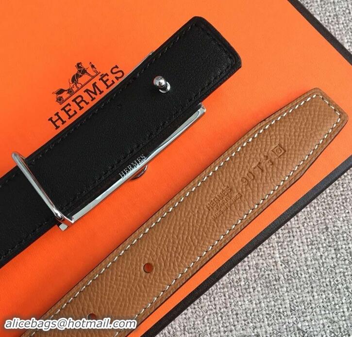 Luxury Hermes Width 2.5cm Collier De Chien Buckle Belt 619018 Brown/Silver