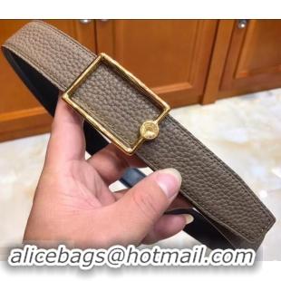 Cheapest Hermes Width 3.2cm Oscar Buckle Reversible Leather Belt 619025 Camel/Gold