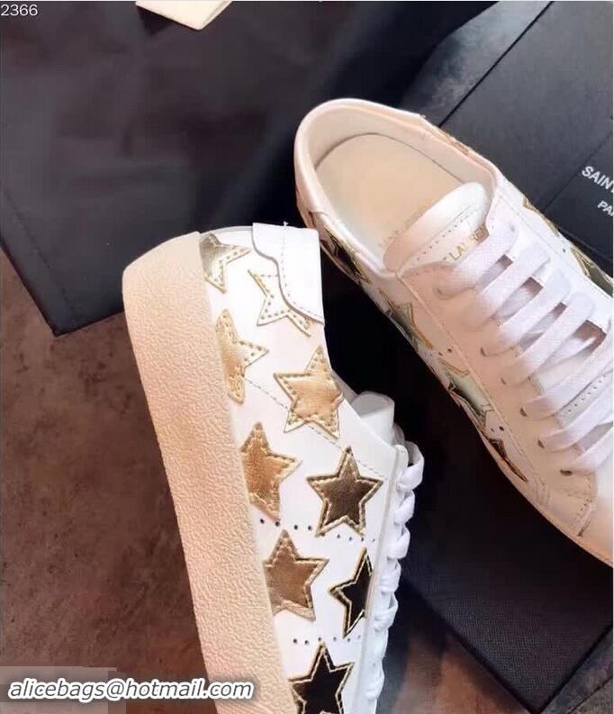 Most Popular Saint Laurent Signature Court SL/06 California Sneakers Y85919 Gold