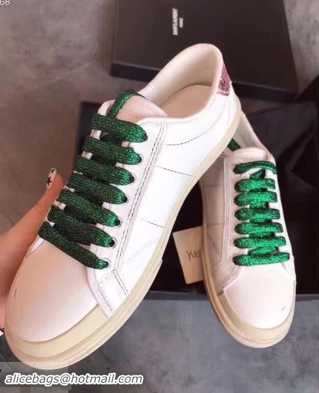 Low Price Saint Laurent Court SL06 Sneakers Y86715 Green