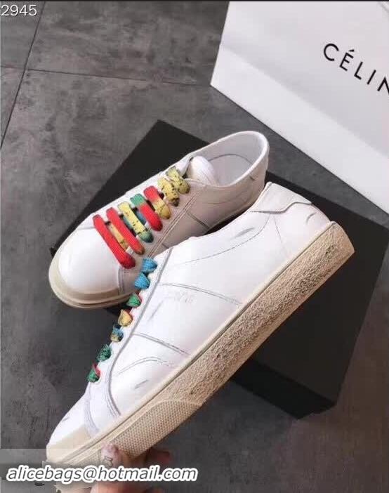 Buy Discount Saint Laurent Court SL06 Sneakers Y86717 White