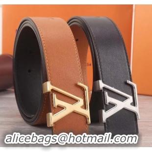 Discount Louis Vuitton Initiales Buckle Belt 40MM Width Brown/Black 931012