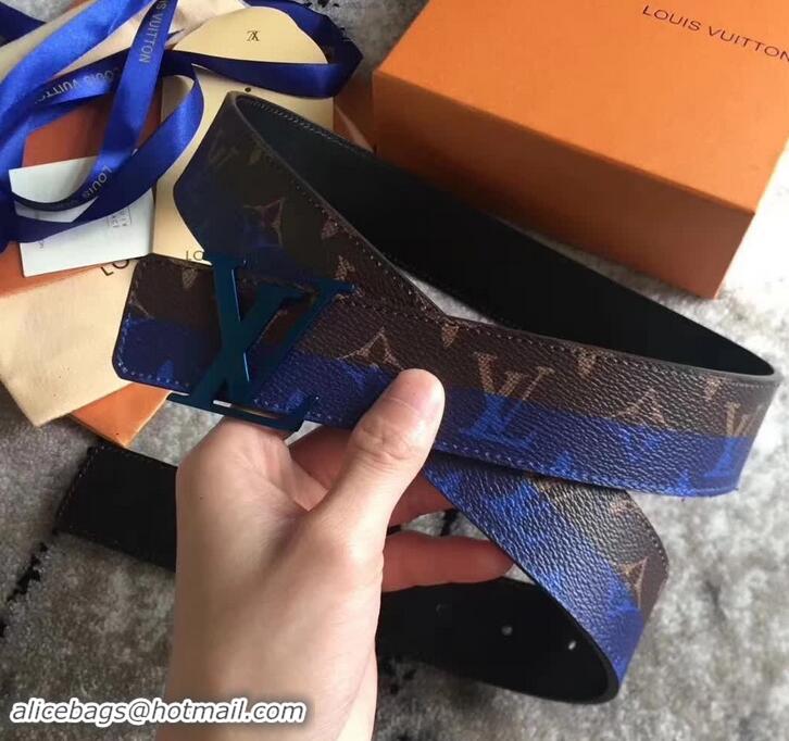 Low Cost Louis Vuitton Monogram Canvas Belt 38mm Width 931014 Blue