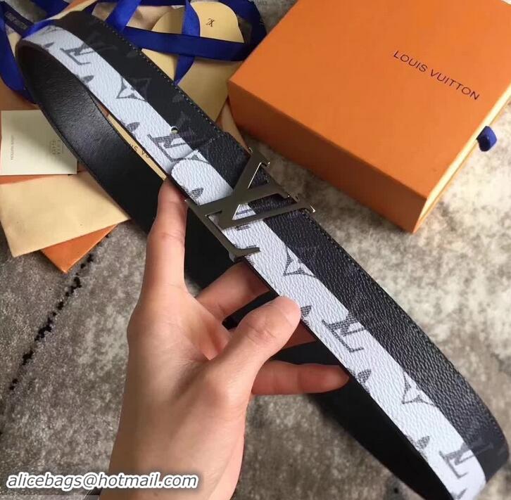 Best Price Louis Vuitton Monogram Canvas Belt 38mm Width 931015 White