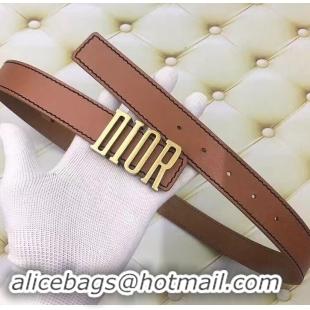 Luxury Dior Width 3cm Belt 931030 Brown