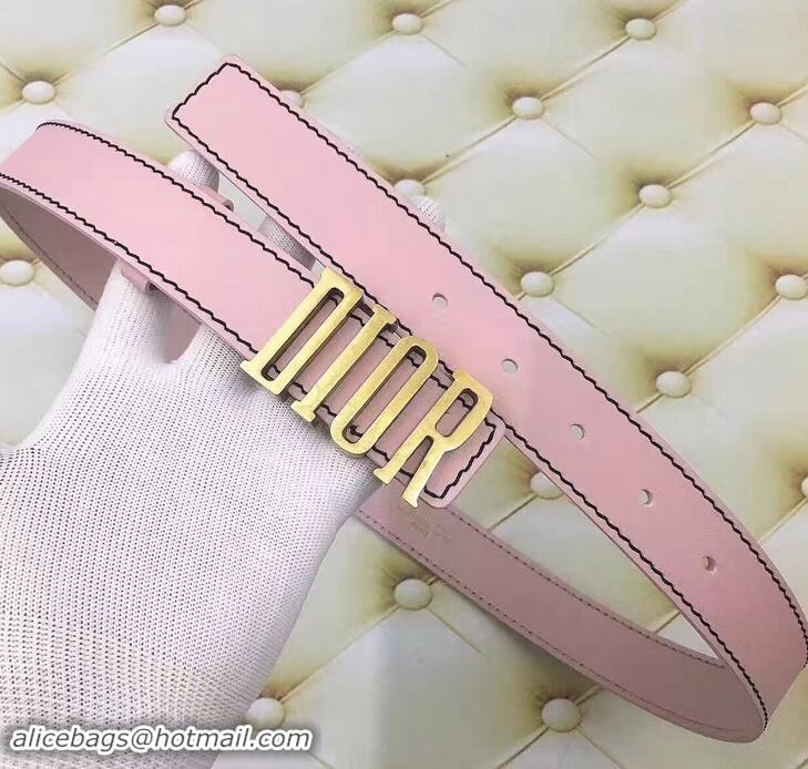 Stylish Dior Width 3cm Belt 931030 Pink