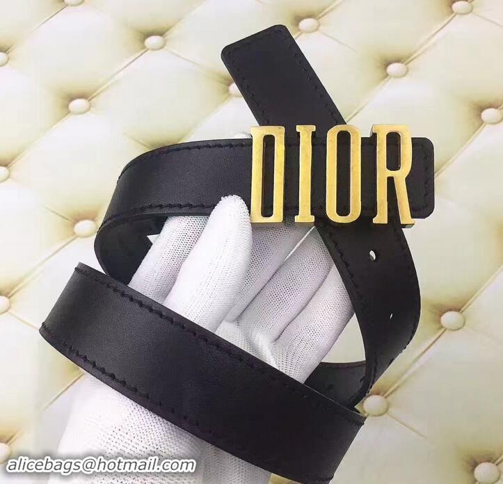 Sophisticated Dior Width 3cm Belt 931030 Black