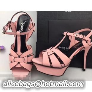 Duplicate Saint Laurent Tribute Sandals In Smooth Leather Y96451 Edge Pink