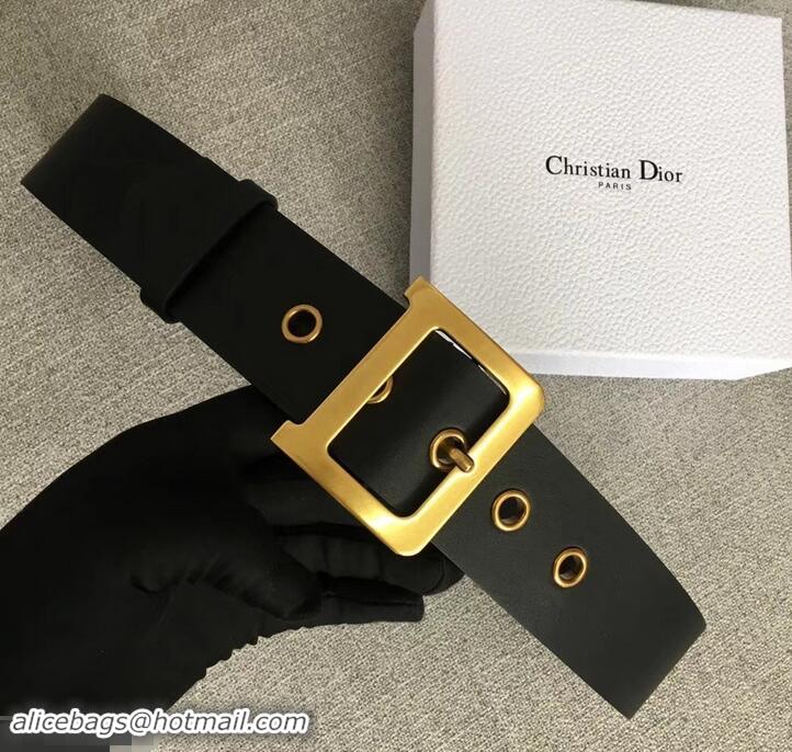 Discount Dior Width 5cm Diorquake Belt Black In Calfskin With D Buckle 931036