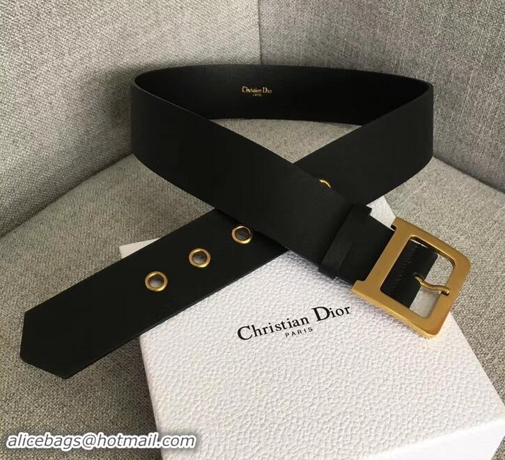 Discount Dior Width 5cm Diorquake Belt Black In Calfskin With D Buckle 931036