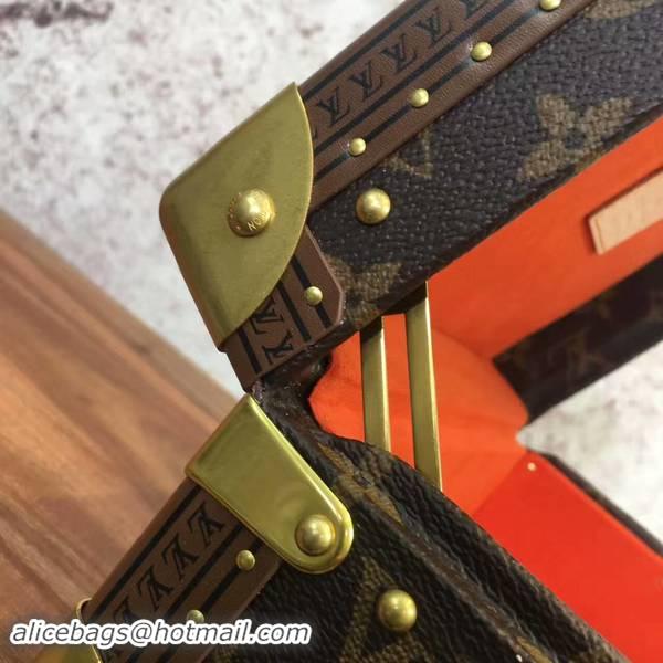 Hot Sale Louis Vuitton Monogram Canvas Treasure Box 40666 Light Red