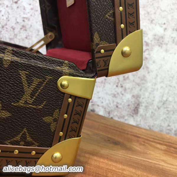 Super Quality Louis Vuitton Monogram Canvas Treasure Box 40666 Marroon