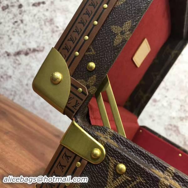 Super Quality Louis Vuitton Monogram Canvas Treasure Box 40666 Marroon