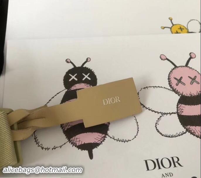 Good Product Dior Width 2.5cm Belt with Square CD Buckle in 931043 Canvas Beige